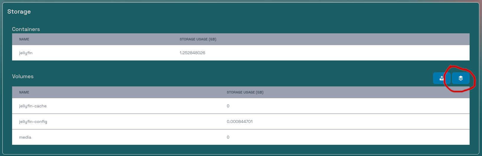 App Storage Stack Circled